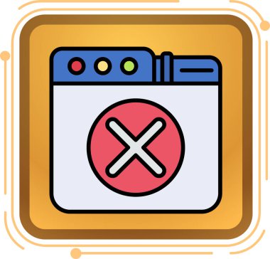 Doldurulmuş taslak simgesi, satır vektör illüstrasyonunu sil