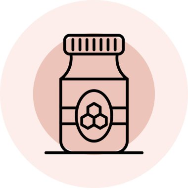 Kavanoz. Web simgesi basit illüstrasyon