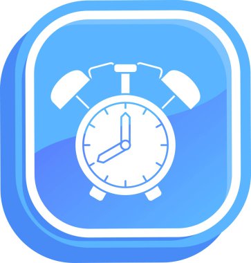 Alarm saat simgesi modayla izole edilmiş arkaplan