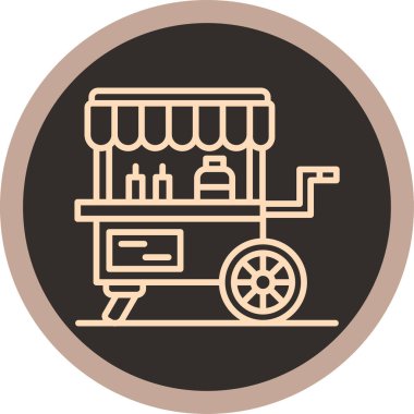 Gıda simgesinin vektör illüstrasyonu