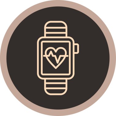 smartwatch modern simgesinin vektör çizimi