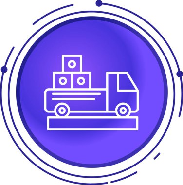 Taşıma simgesinin vektör illüstrasyonu