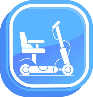 Tekerlekli sandalye simgesi, basit biçim