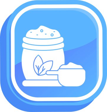 Bir süt kavanozunun vektör illüstrasyonu