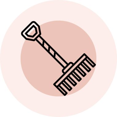 Kürek. Web simgesi basit illüstrasyon