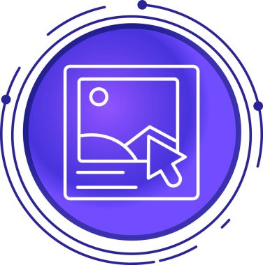 Bir resim simgesinin vektör illüstrasyonu