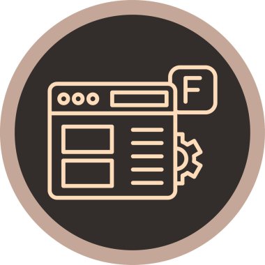 Tarayıcı. Web simgesi basit tasarım