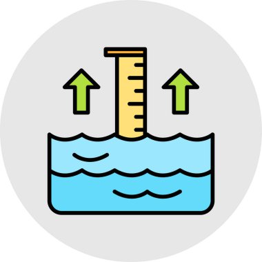 Bir su damlasının vektör çizimi