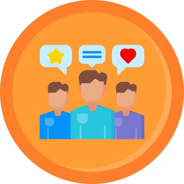 İnsanlar. Web simgesi basit illüstrasyon