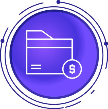 Dolar. Web simgesi basit illüstrasyon