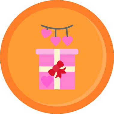 kutu hediye kalp simgesi