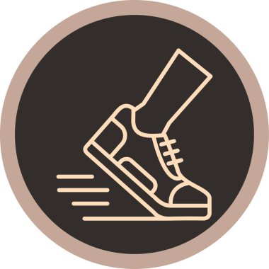 ayakkabı ikonu vektör illüstrasyonu