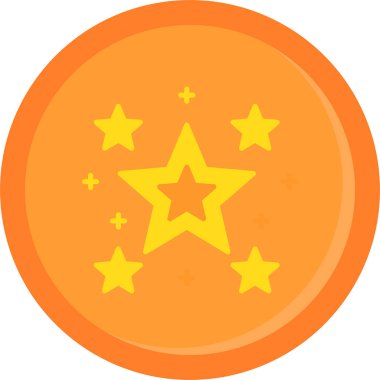 Yıldızlar. Web simgesi basit illüstrasyon