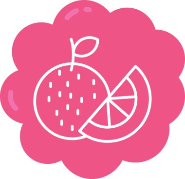 vektör meyve simgesi illüstrasyonu