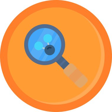 büyütme cam vektör simgesi