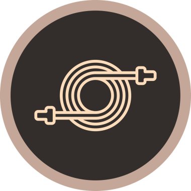 Bir ip simgesinin vektör illüstrasyonu