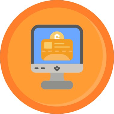 Düz biçimli internet güvenliği düz simgesi