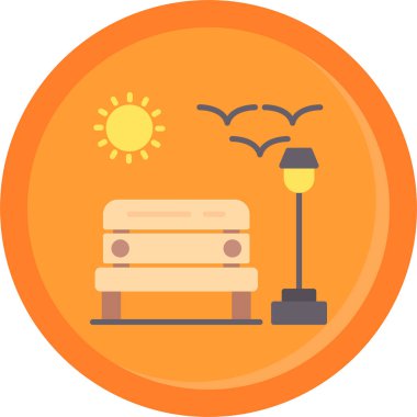 Yemek. Web simgesi basit illüstrasyon