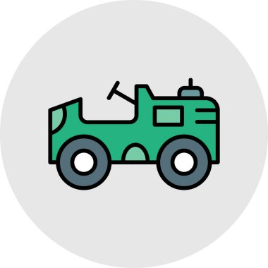 Modern otomatik simgenin vektör illüstrasyonu