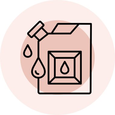 Yağ varili simgesi, vektör illüstrasyonu