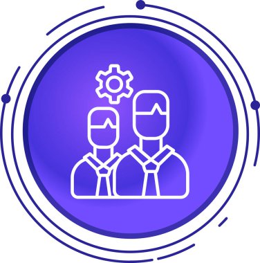 Vektör iş kişi simgesi