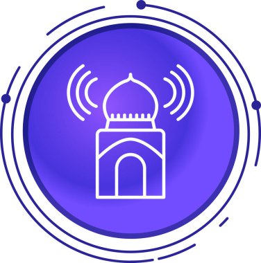 Vektör içinde cami simgesi