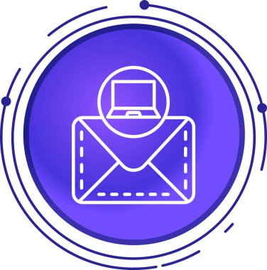 posta simgesi, vektör illüstrasyonu