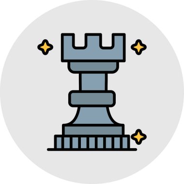 Satranç simgesinin vektör illüstrasyonu