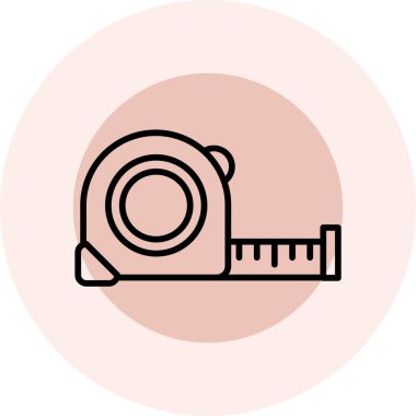 mezura simgesi. vektör illüstrasyonu