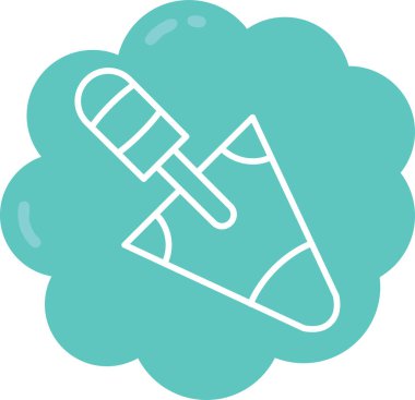 Bir çift çorabın mavi ve yeşil ikonunun vektör çizimi