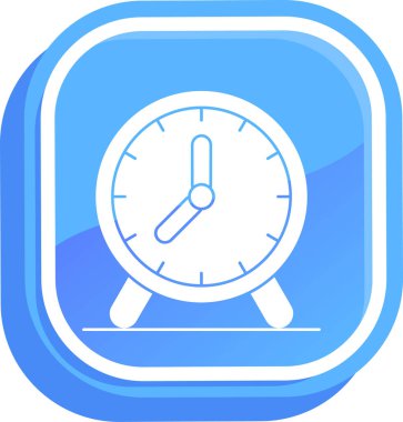 Çalar saat simgesi, basit tarzı