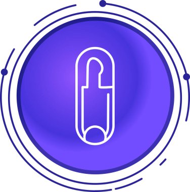 Renk çizgisi fare simgesi beyaz arkaplanda izole edildi. bilgisayar optik sembolü. Gradyan beyaz daire şekilleri. vektör illüstrasyonu