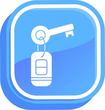 anahtar simgesi. Basit resimleme