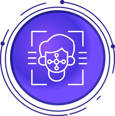 Beyaz arka planda izole edilmiş toprak küre ikonu olan çizgi insan kafası. Renkli taslak konsepti. vektör.