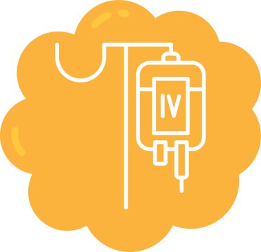 Kan bağışı web simgesi, basit vektör illüstrasyonu