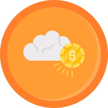 Para için. Web simgesi vektör illüstrasyonu