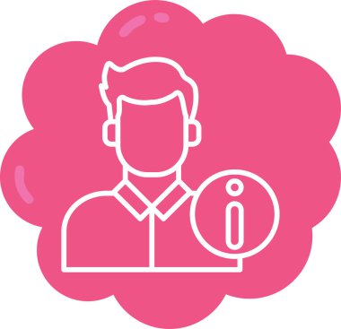 avatar. Web simgesi basit illüstrasyon