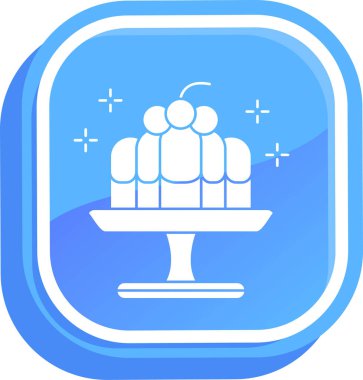 Kek simgesi, vektör illüstrasyonu