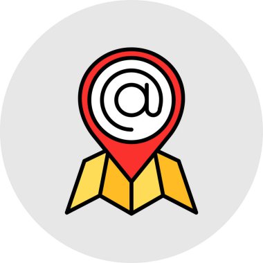 konum simgesi vektör illüstrasyonu