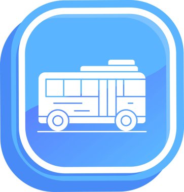 bus simgesi vektör illüstrasyonu