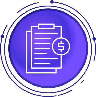 Dolar. Web simgesi basit illüstrasyon