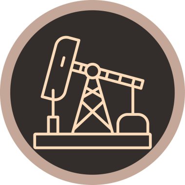 Bir vinç simgesinin vektör illüstrasyonu