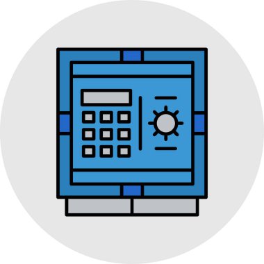 Beyaz arkaplanda güvenli vektör çizimi