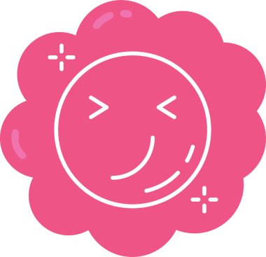 emoji. Web simgesi basit illüstrasyon