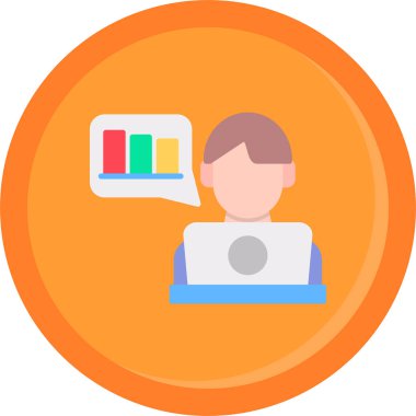 çevrimiçi sohbet web simgesi basit tasarımı