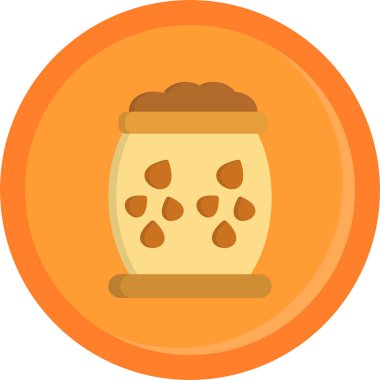 Ekmek ikonu vektörü. vektör illüstrasyonu