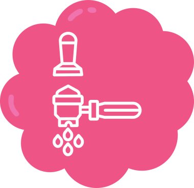 Modern bir simgenin vektör illüstrasyonu