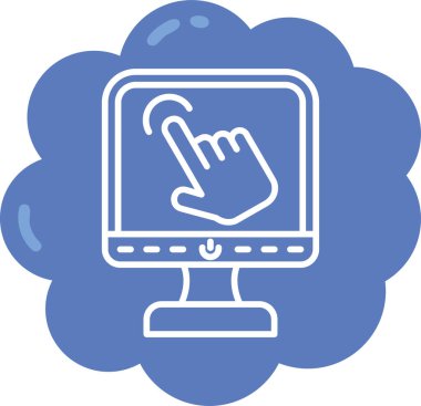 parmak işaret eden el simgesi - taslak biçimi