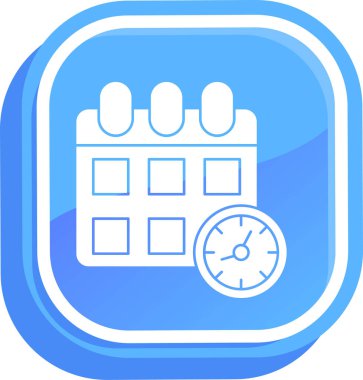 Takvim simgesi vektör illüstrasyonu