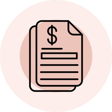 Para için. Web simgesi basit illüstrasyon